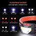 2 Pack USB  Rechargeable LED Headlamp with 8 Lighting Modes for Running,Rideing,Climbing ,Fishing